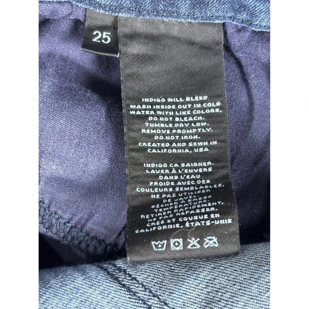 J Brand Womens Skinny Leg Blue Denim Jeans Distressed Knee Rips‎ Size 25/26